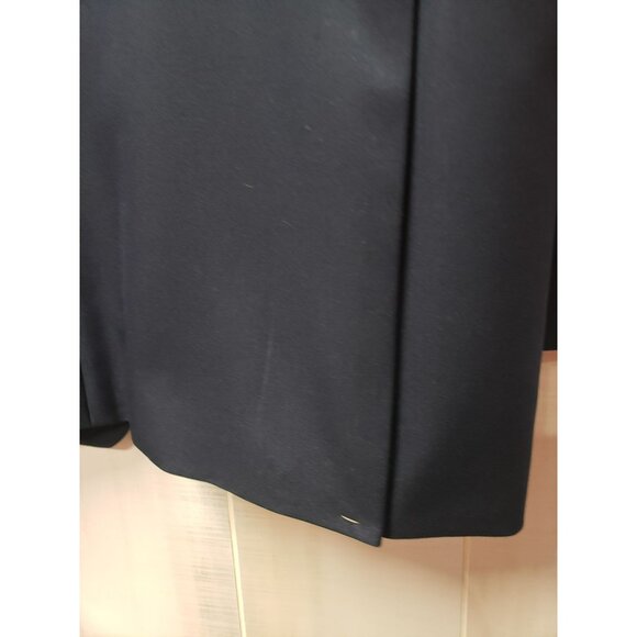 Haggar Active Series Blazer 42R Navy Tailored Fit Polyester Blend Double Vent - Picture 11 of 12
